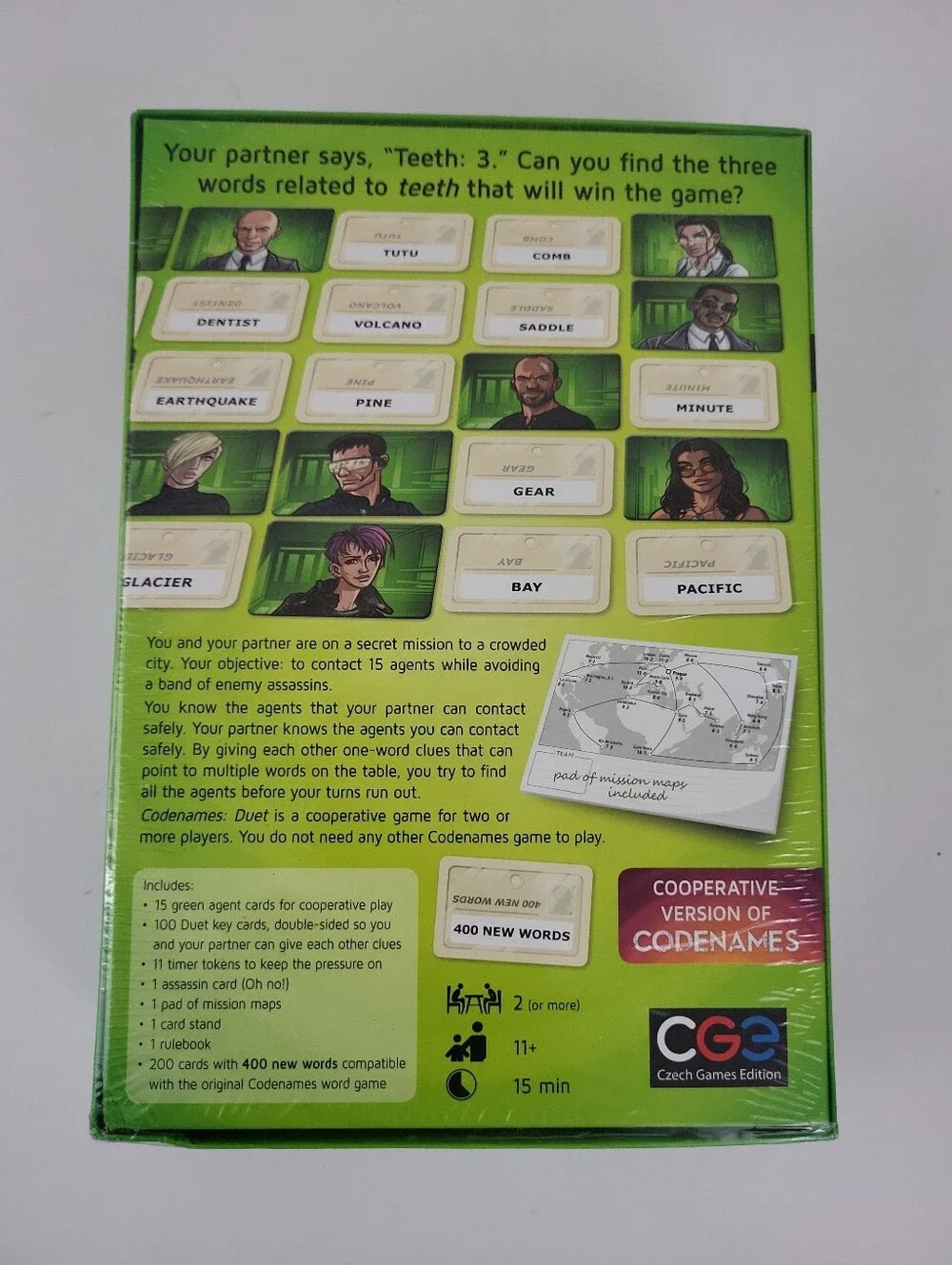 New Codenames Duet Board Game